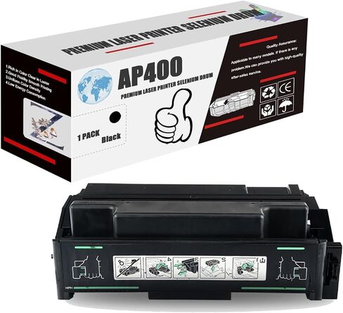 AP400 High Yield Replacement Toner Cartridge (with Chip) Compatible for Ricoh Toner Cartridge Work for Ricoh AP400 AP400N AP401 AP410 AP410N AP500 Printers in Kuwait