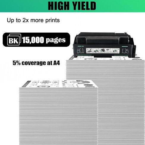 AP400 High Yield Replacement Toner Cartridge (with Chip) Compatible for Ricoh Toner Cartridge Work for Ricoh AP400 AP400N AP401 AP410 AP410N AP500 Printers in Kuwait