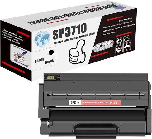 Replacement High Yield Toner Cartridge (with Chip) Compatible for Ricoh SP3710 Toner Cartridge,Work for Ricoh SP3710SF SP3710DN Printers in Kuwait