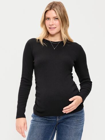 Old Navy Maternity Snug Long-Sleeve T-Shirt - Black Jack in Kuwait