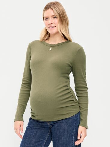 Old Navy Maternity Snug Long-Sleeve T-Shirt - Hearthwood in Kuwait