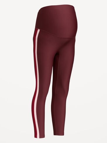 Old Navy Maternity Full-Panel PowerSoft Striped 7/8 Leggings - Grand Canyon in Kuwait