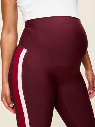 Old Navy Maternity Full-Panel PowerSoft Striped 7/8 Leggings - Grand Canyon in Kuwait