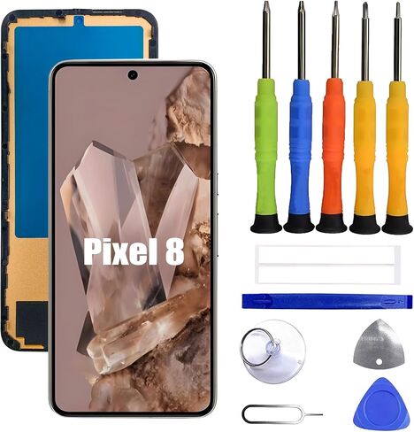 TFT Display Compatible with Google Pixel 8 Screen Pantalla Touch Digitizer Replacement [with Frame] [No Fingerprint Support] with Repair Tool kit in Saudi Arabia