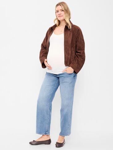Old Navy Maternity Low-Rise OG Loose Jeans - Pressed Blue in Kuwait