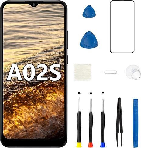for Samsung A02S LCD Screen Replacement with Frame Ear Speaker in Kuwait