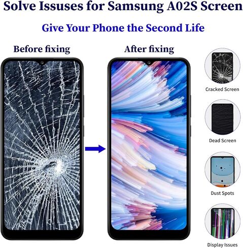 for Samsung A02S LCD Screen Replacement with Frame Ear Speaker in Kuwait