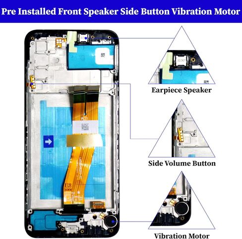 for Samsung A02S LCD Screen Replacement with Frame Ear Speaker in Kuwait