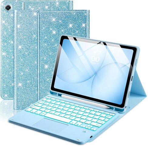 EAMPANG Glitter Case with Trackpad Keyboard for Samsung Galaxy Tab A11+/A9+ in Kuwait