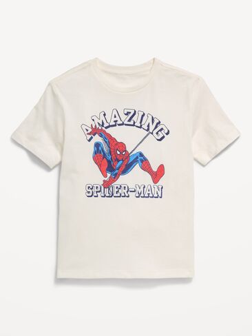 تي شيرت برسومات محايدة للجنسين من Old Navy Marvel™ Spider-Man للأطفال - ملح البحر in Kuwait