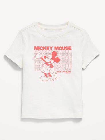 Old Navy Disney© Mickey Mouse Unisex Graphic T-Shirt for Toddler - Sea Salt in Kuwait