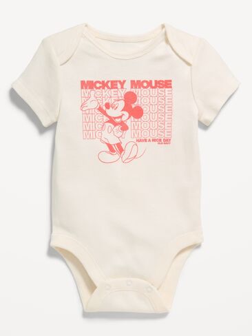 Old Navy Disney© Short-Sleeve Graphic Bodysuit for Baby - Disney Mickey & More in Kuwait