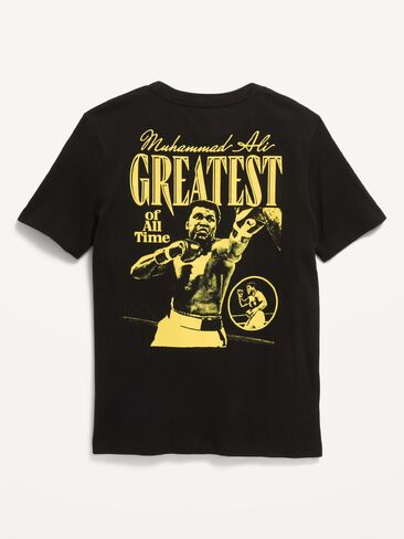 Old Navy Muhammad Ali™ Gender-Neutral Graphic T-Shirt for Kids - Black Jack in Kuwait