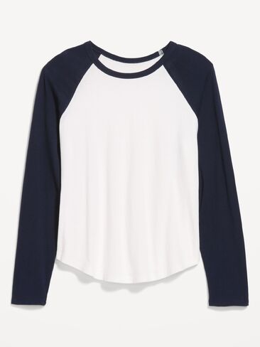 Old Navy EveryWear Long-Sleeve Raglan Baseball T-Shirt - In the Navy in Kuwait