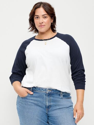 Old Navy EveryWear Long-Sleeve Raglan Baseball T-Shirt - In the Navy in Kuwait