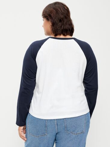 Old Navy EveryWear Long-Sleeve Raglan Baseball T-Shirt - In the Navy in Kuwait