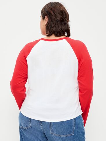Old Navy EveryWear Long-Sleeve Raglan Baseball T-Shirt - Scotty Red in Kuwait