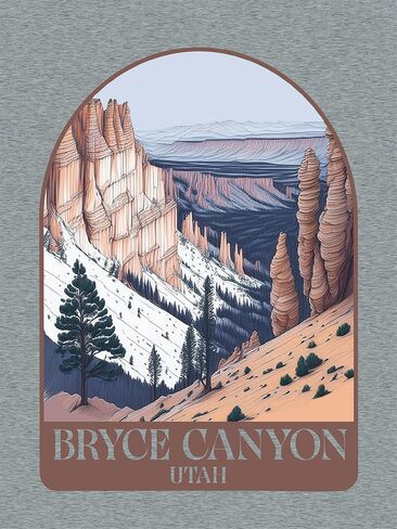 Old Navy Bryce Canyon National Park Classic Graphic T-Shirt for Kids - ATHLETIC HEATHER in Kuwait