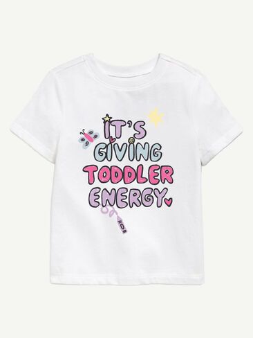 Old Navy Giving Toddler Energy Short Sleeve Graphic T-Shirt For Toddler - WHITE in Kuwait