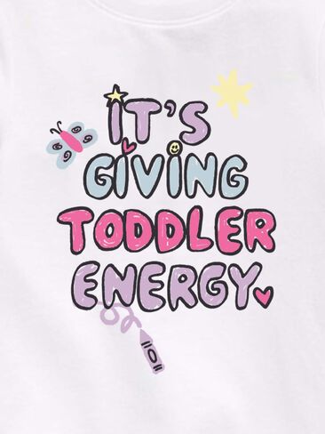 Old Navy Giving Toddler Energy Short Sleeve Graphic T-Shirt For Toddler - WHITE in Kuwait