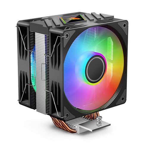 KF620-DGT CPU Air Cooler, Dual ARGB PWM Fans, 6 Heat Pipes, Digital Display Top Cover - High-Performance Cooling for AMD:AM4 AM5/Intel LGA 1700/115X/1200/1366/1851 PC Cooler(White) in Saudi Arabia