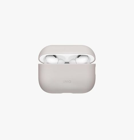 UNIQ LINO Airpods Pro 3 Case (2025 Ivory White) Soft Silicon Smooth Pouch in Saudi Arabia