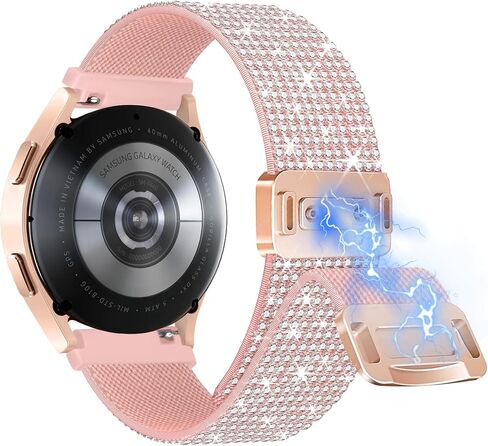 wipalor Bling Nylon Band for Samsung Galaxy Watch 7 6 5 4 FE Bands 40/44mm in Saudi Arabia