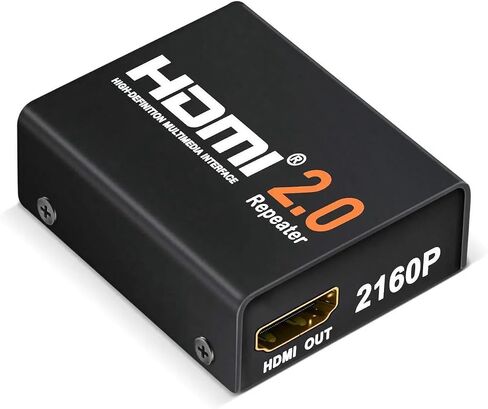 4K@60Hz Signal Booster Repeater HDMI 2.0, 18Gbps Amplifier Up to 200ft, 3D HDCP 2.2, Gold-Plated, No Power Required, for HDTV PS4 Oculus Long Cable Runs in Kuwait