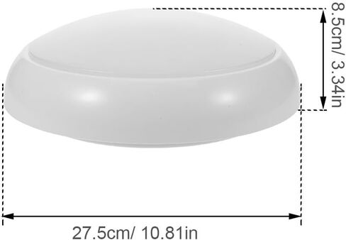 Waterproof Plastic Ceiling Light Diffuser Kit, 275mm round White in Kuwait
