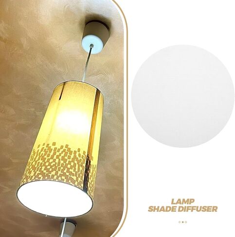 2pcs Beige Cloth Light Diffuser Cover for Ceiling Lights in Kuwait