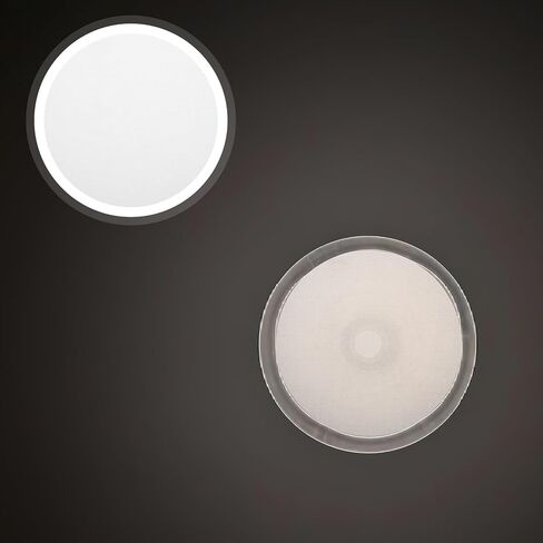 2pcs Beige Cloth Light Diffuser Cover for Ceiling Lights in Kuwait