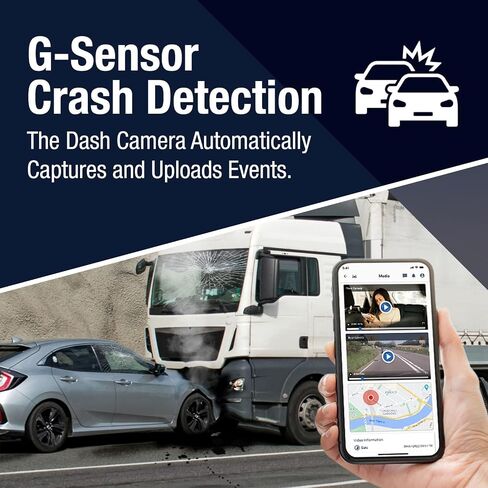 Rewire Security 4G Dual Vision Dashcam GPS Tracker with OBD II Power - Dual HD Cameras, Real-Time GPS Tracker for Vehicles, Cloud Storage - Interior & Road Recording - Easy Plug-and-Play Installation in Saudi Arabia