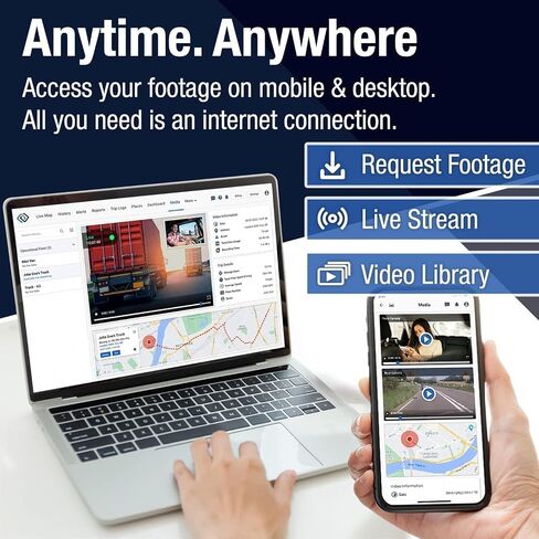 Rewire Security 4G Dual Vision Dashcam GPS Tracker with OBD II Power - Dual HD Cameras, Real-Time GPS Tracker for Vehicles, Cloud Storage - Interior & Road Recording - Easy Plug-and-Play Installation in Saudi Arabia