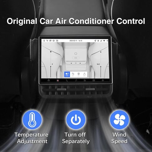 8.66" Rear Screen Compatible with Tesla Model Y 2019-2024 & 3 2019-2023 in Saudi Arabia