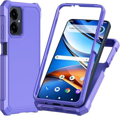 for Cricket Icon 2026 U656AC Slim Tough Hybrid Cover Phone Case + Extreme Band (Blue) in Kuwait