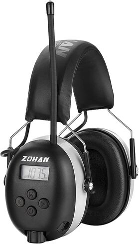 ZOHAN AM/FM Radio Headphone with Digital Display,Ear Protection Noise Reduction Earmuffs,Comfortable Hearing Protector in Kuwait