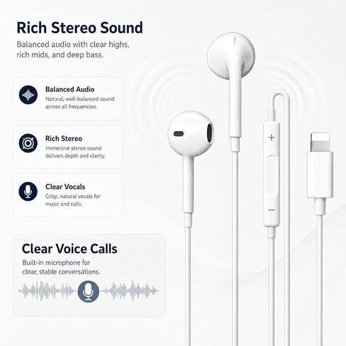 Type-C in-Ear Wired Headphones with Inline Remote and Noise-Reducing Mic for Calls Gaming and Control Music& Volume Control On Most USB-C Devices in Kuwait