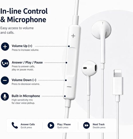 Type-C in-Ear Wired Headphones with Inline Remote and Noise-Reducing Mic for Calls Gaming and Control Music& Volume Control On Most USB-C Devices in Kuwait