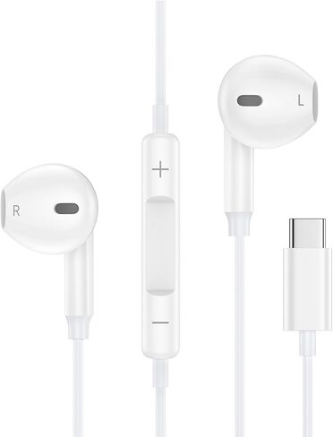 USB C Headphones Wired Earbuds for iPhone 17e 17 Pro Max Air 16e 16 15 Plus in Kuwait