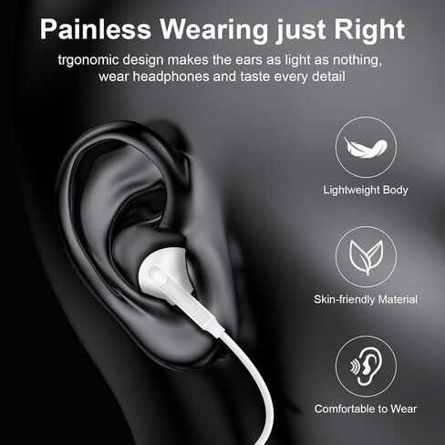 USB C Headphones Wired Earbuds for iPhone 17e 17 Pro Max Air 16e 16 15 Plus in Kuwait