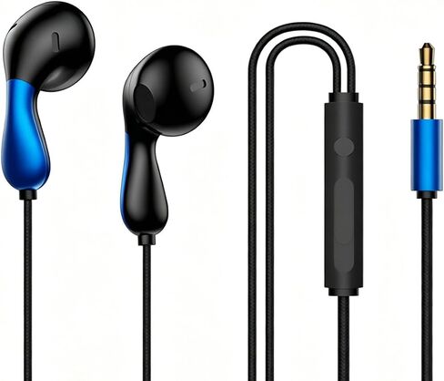 Compact Wired Headphones, Lightweight Mini Wired Headset for Daily Audio & Office Use in Kuwait