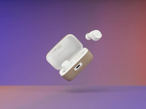 Sennheiser Consumer Audio Momentum True Wireless 3 Earbuds -Bluetooth in-Ear Headphones with Adaptive Noise Cancellation, IPX4, Qi Charging, 28-Hour Battery Life, White 509181 (Renewed) in Kuwait