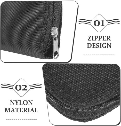 VALICLUD 2pcs Memory Card Case Holder with 22 Slots, Portable Small Capacity Storage Organizer Box for Photographers and Travelers, Black Compact Memory Card Protector Bag in Kuwait