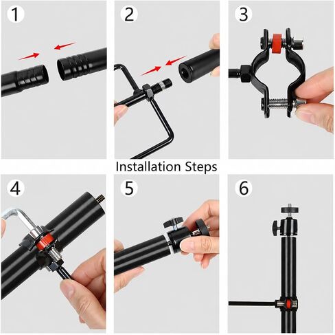 2 Pack Heavy Duty Trail Camera Mount with Tripod Ground Stake | Includes Height-Adjustable Side Mount for Dual Camera or Solar Panel Setup | Max Height 57" | Universal 1/4"-20 Screw in Kuwait