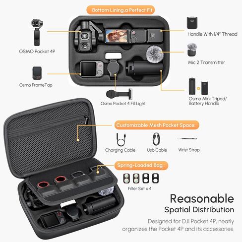 STARTRC PHOTO Carrying Case for DJI Osmo Pocket 4P Creator Combo in Kuwait