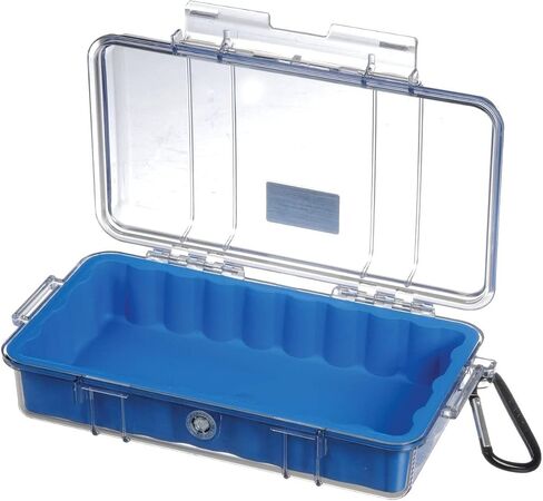 Pelican 1060 Micro Case - for iPhone, Cell Phone, GoPro, Camera, and More (Blue/Clear) in Kuwait