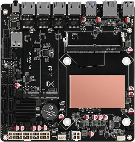 N100/N150 Industrial Motherboard NAS 4 Cores 4 Threads Low Power Processor 4x2.5G i226 Network M.2 Slot 6xSATA DP HDMI 2.0 PCIE ×1 DDR5 (N150 Motherboard) in Kuwait