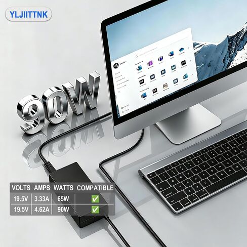 90W 65W AC Adapter Charger for HP Mini Desktop PC 7.4 x 5.0mm Connector in Kuwait