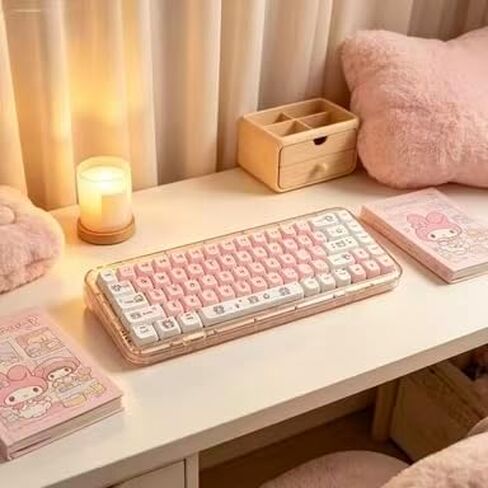119keys PC Material UV Coated Cute Cat Mao Profile Keycaps Set in Saudi Arabia