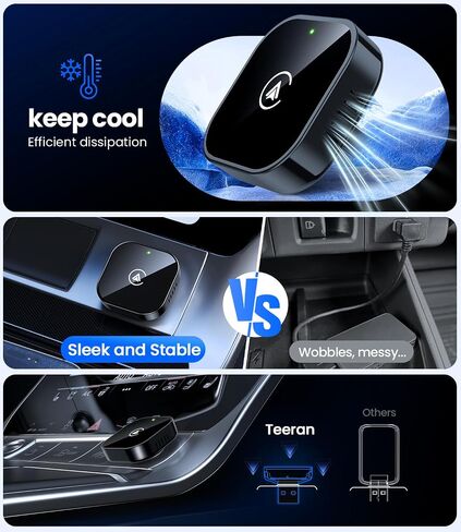 Teeran 2 in 1 Wireless CarPlay and Android Auto Adapter in Saudi Arabia